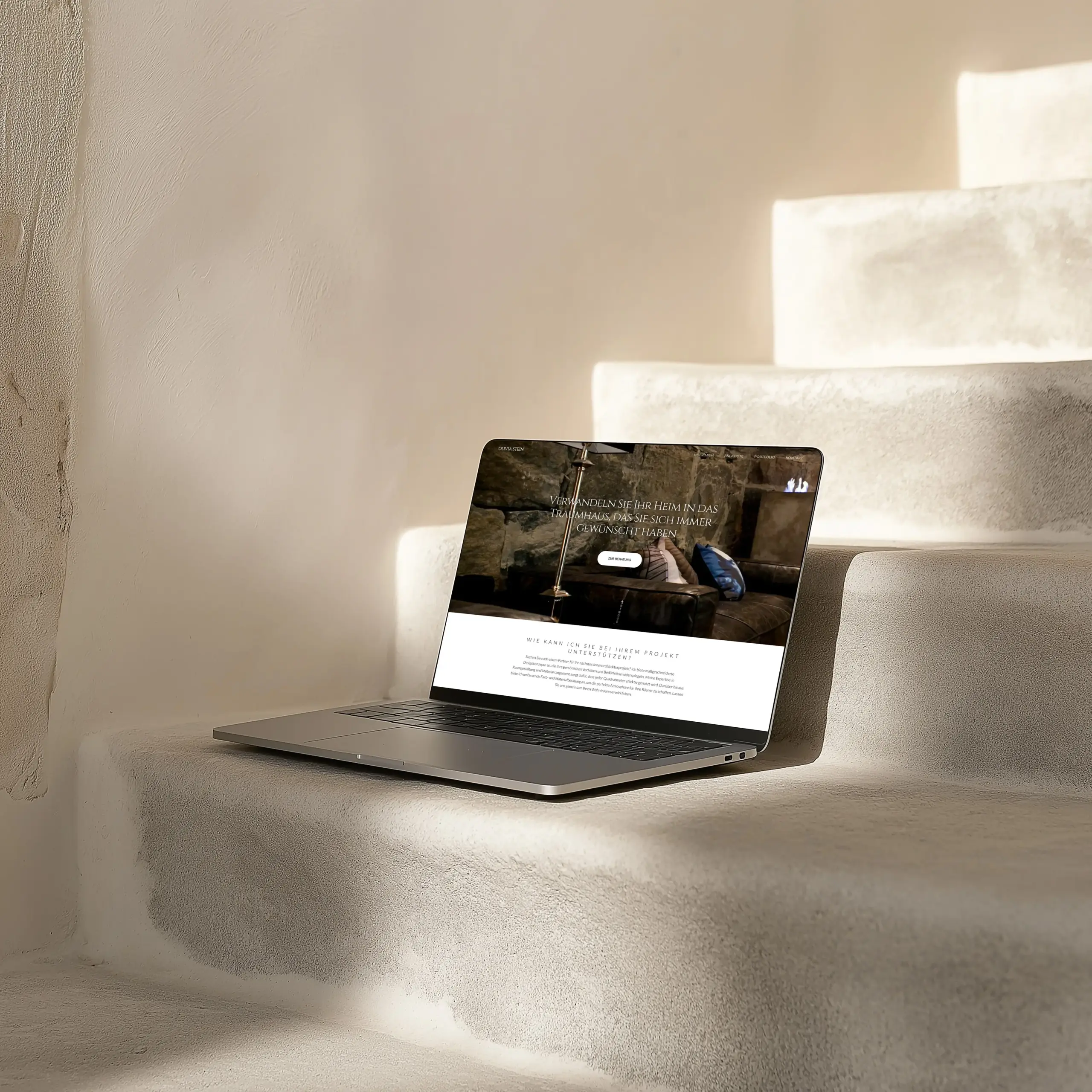 Website erstellen lassen für eine Interior Designerin Mockup